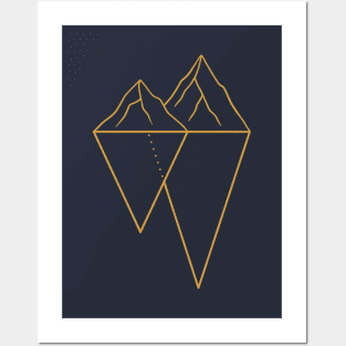 Mountain Reflection Posters and Art